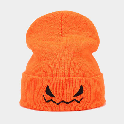 Funny Halloween Pumpkin Winter Warm Beanie Hat