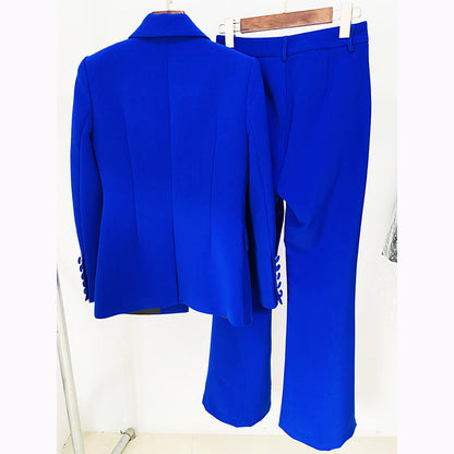 Blazer And Flare Pants Set