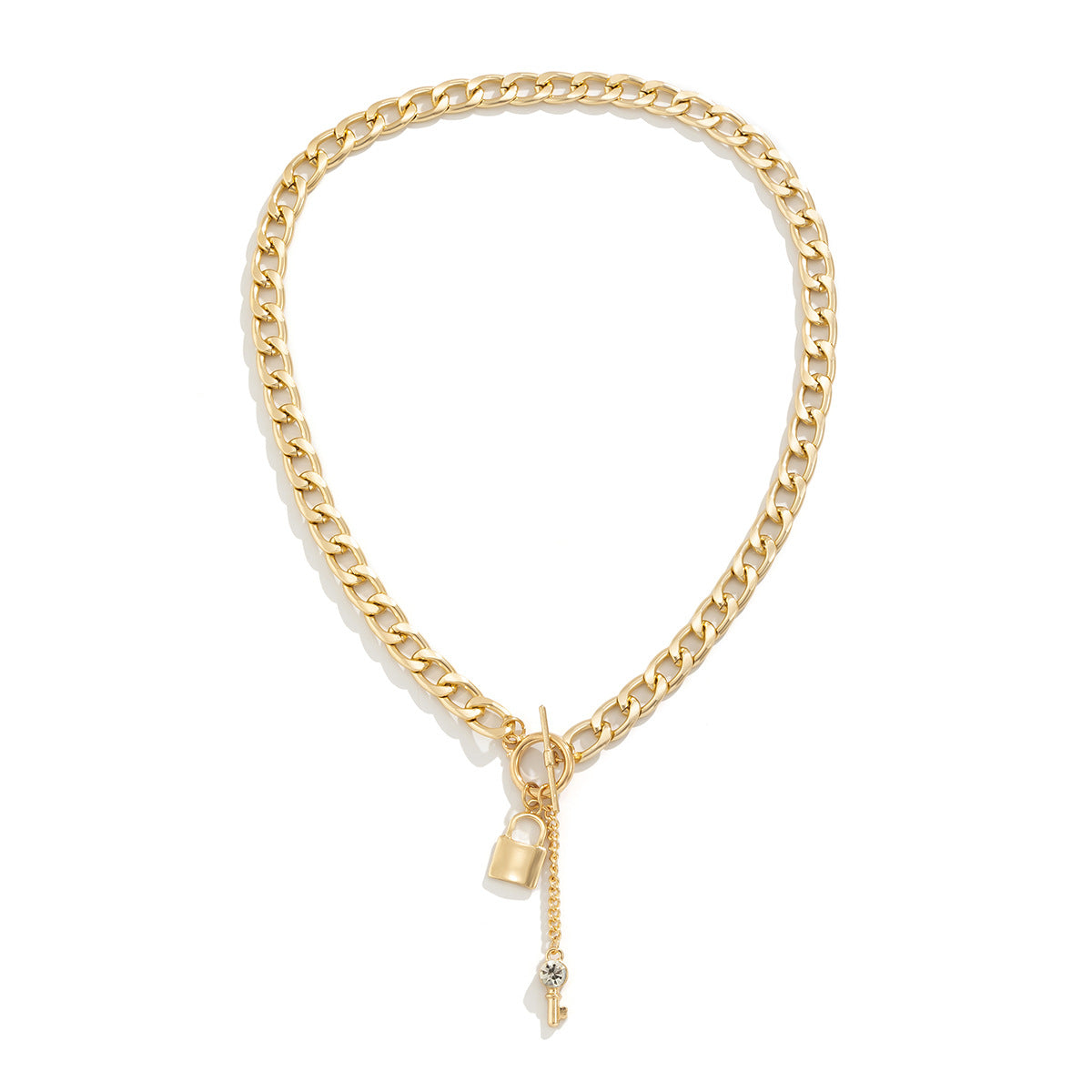 Trendy Geometric Key Necklace For Women