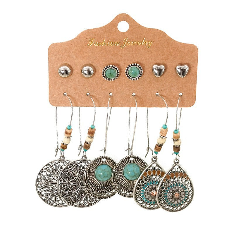Bohemian Vintage Hollow Circle Earrings for Women