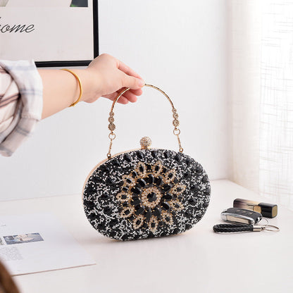 Luxury Rhinestone Evening Clutch Bag for Parties