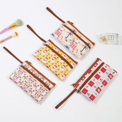 Simple Portable Christmas PU Storage Bag