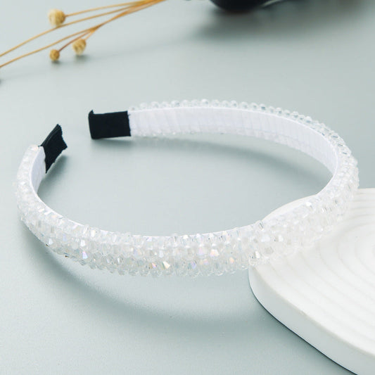 Woven Crystal Headband for Women Stylish Chic Hair Accessory