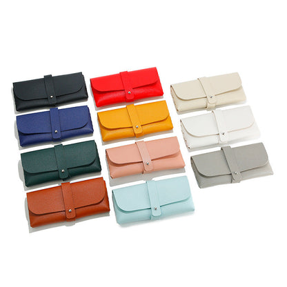 Soft PU Leather Sunglasses Case Compact Eyewear Storage Box
