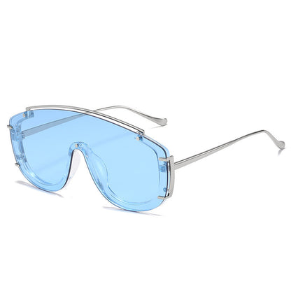 Trendy Oversized Colorful Retro Sunglasses