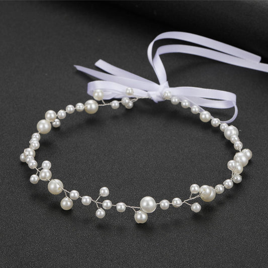 Bridal Pearl Headband Trendy Minimalist Hair Accessory