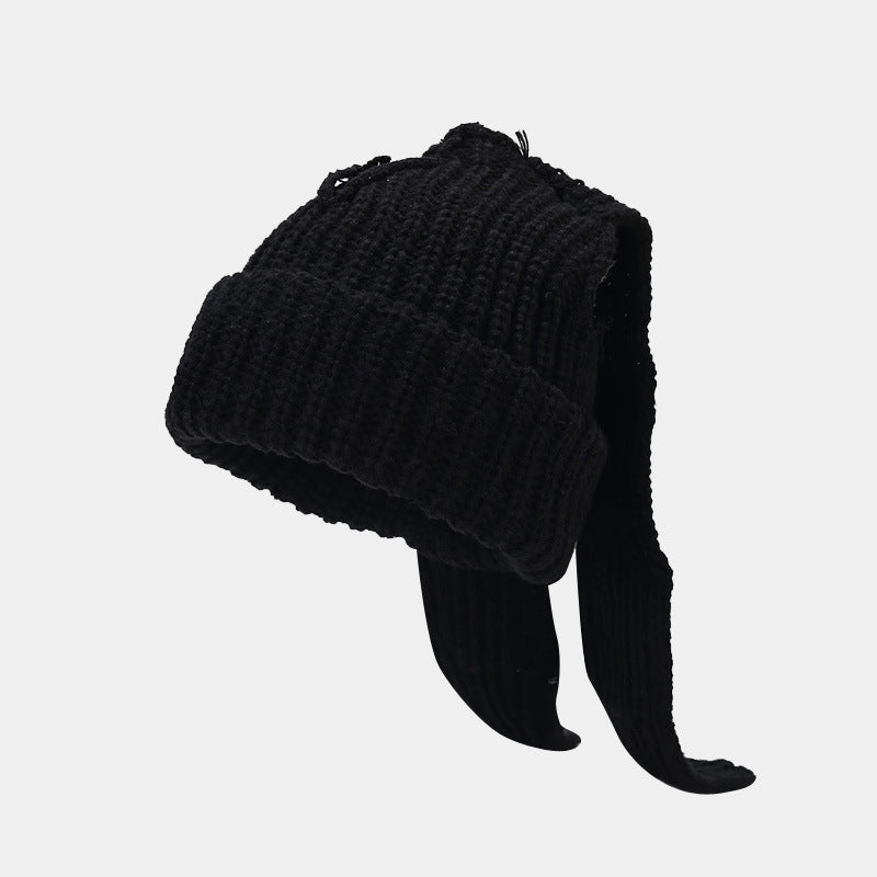 Cute Bunny Long Ears Winetr Knit Beanie Hat