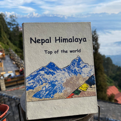 Nepal'S World Top Handmade Paper Notebook Himalayan Snow Mountain