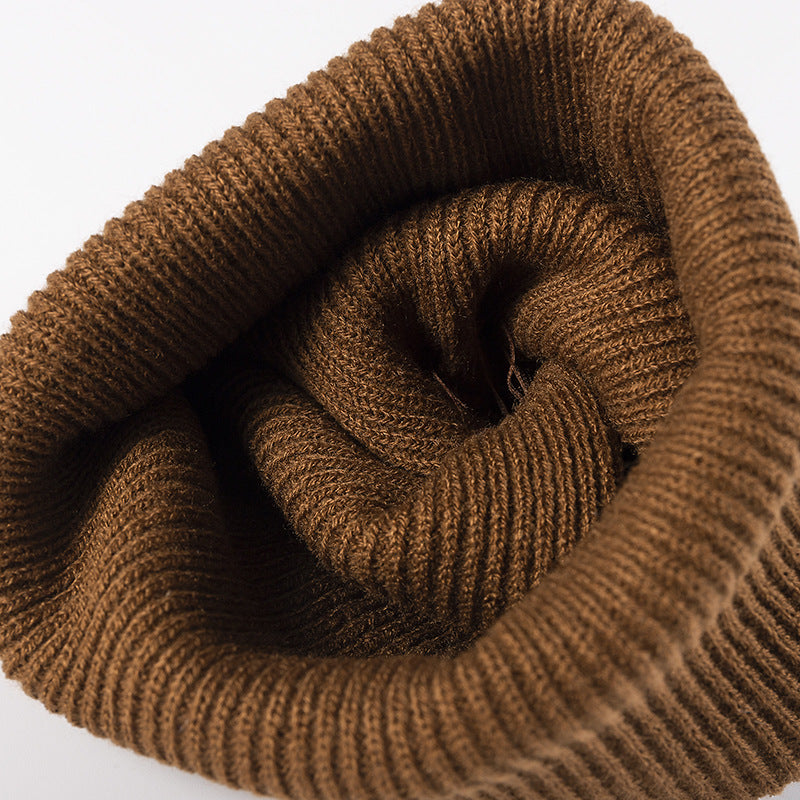 Solid Color Outdoors Thick Knit Beanie