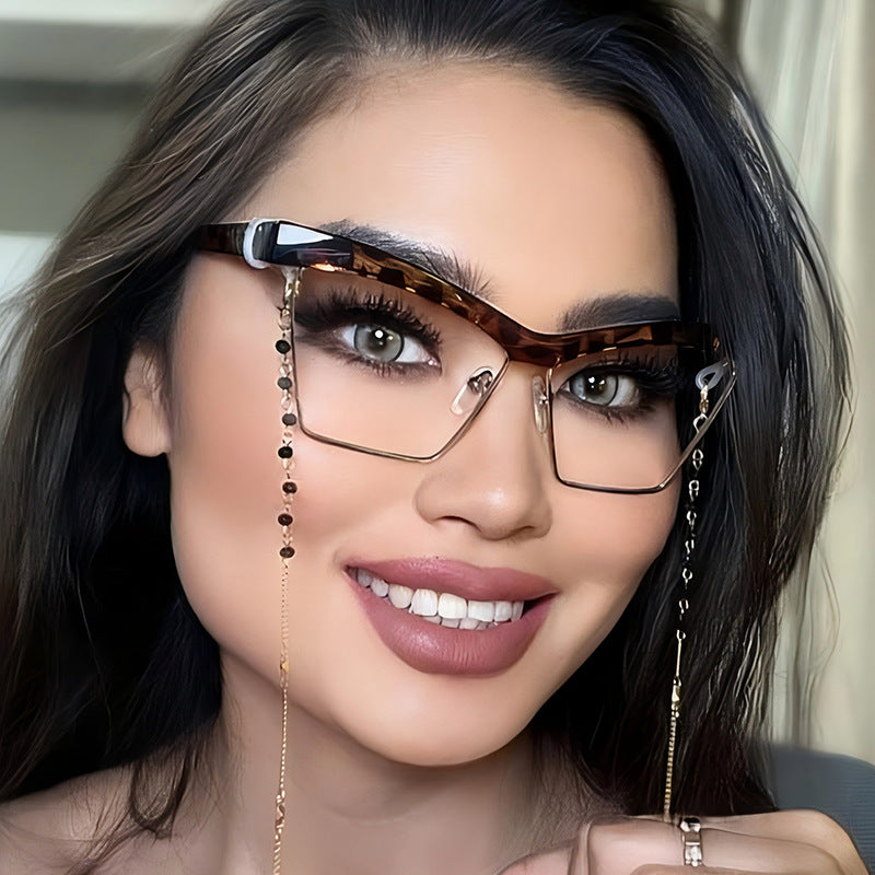 Fashionable Blue Light Blocking Rectangle Glasses for Adults