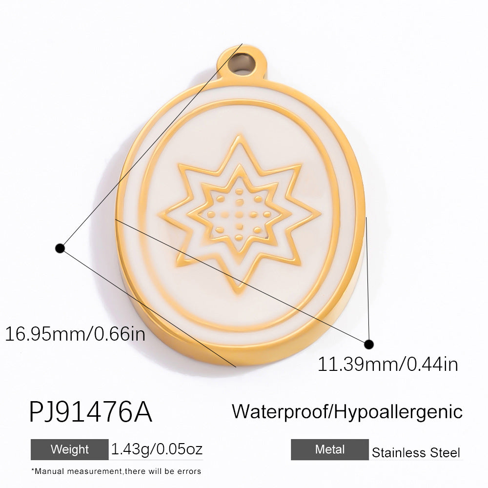 Bohemian Style Stainless Steel Beach Pendant Necklace