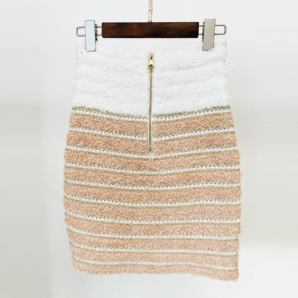Trendy Striped Knit Cardigan Jacket Stylish All-Season