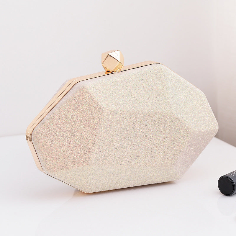 Fashionable Irregular Evening Clutch Bag PU with Pastel Colors