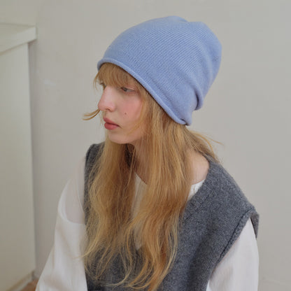 Trendy Solid Color 100% Australian Wool Knit Beanie