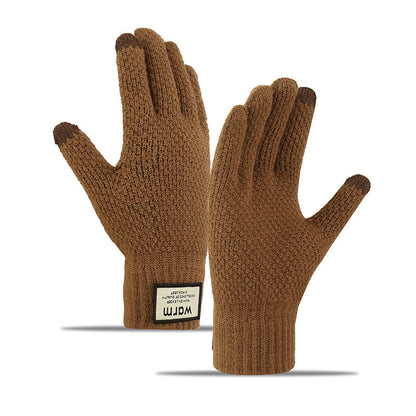 Men's Touch Screen Knitted Gloves Warm Windproof Winter Accessories