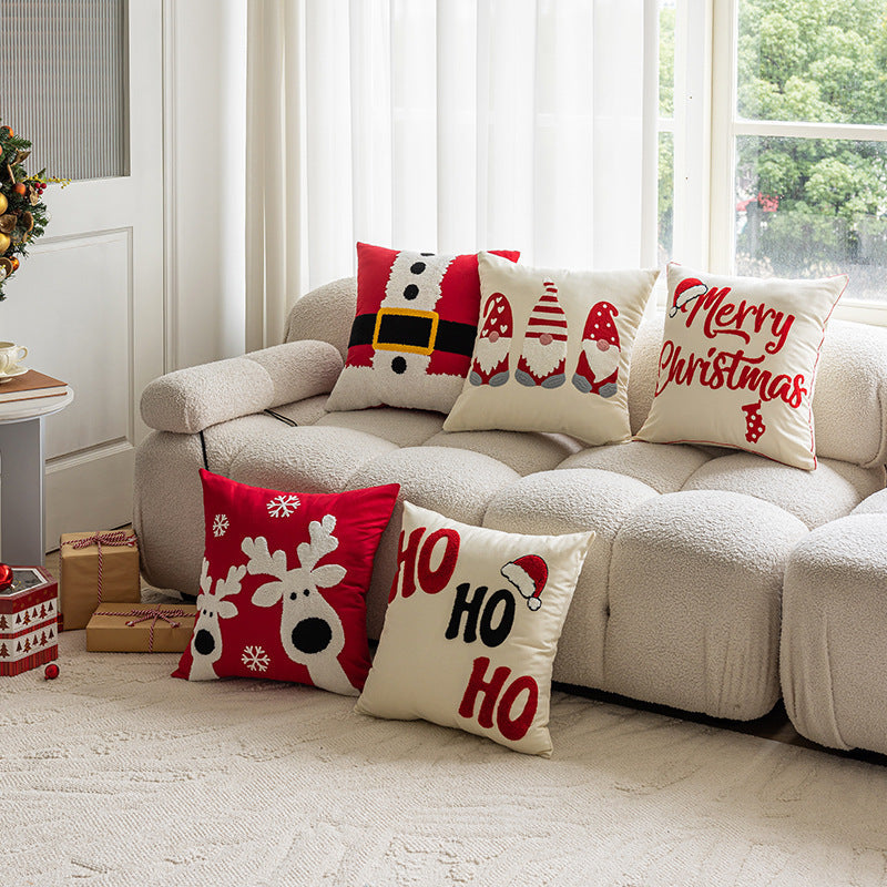 Cozy Square Christmas Decor Cushion Covers