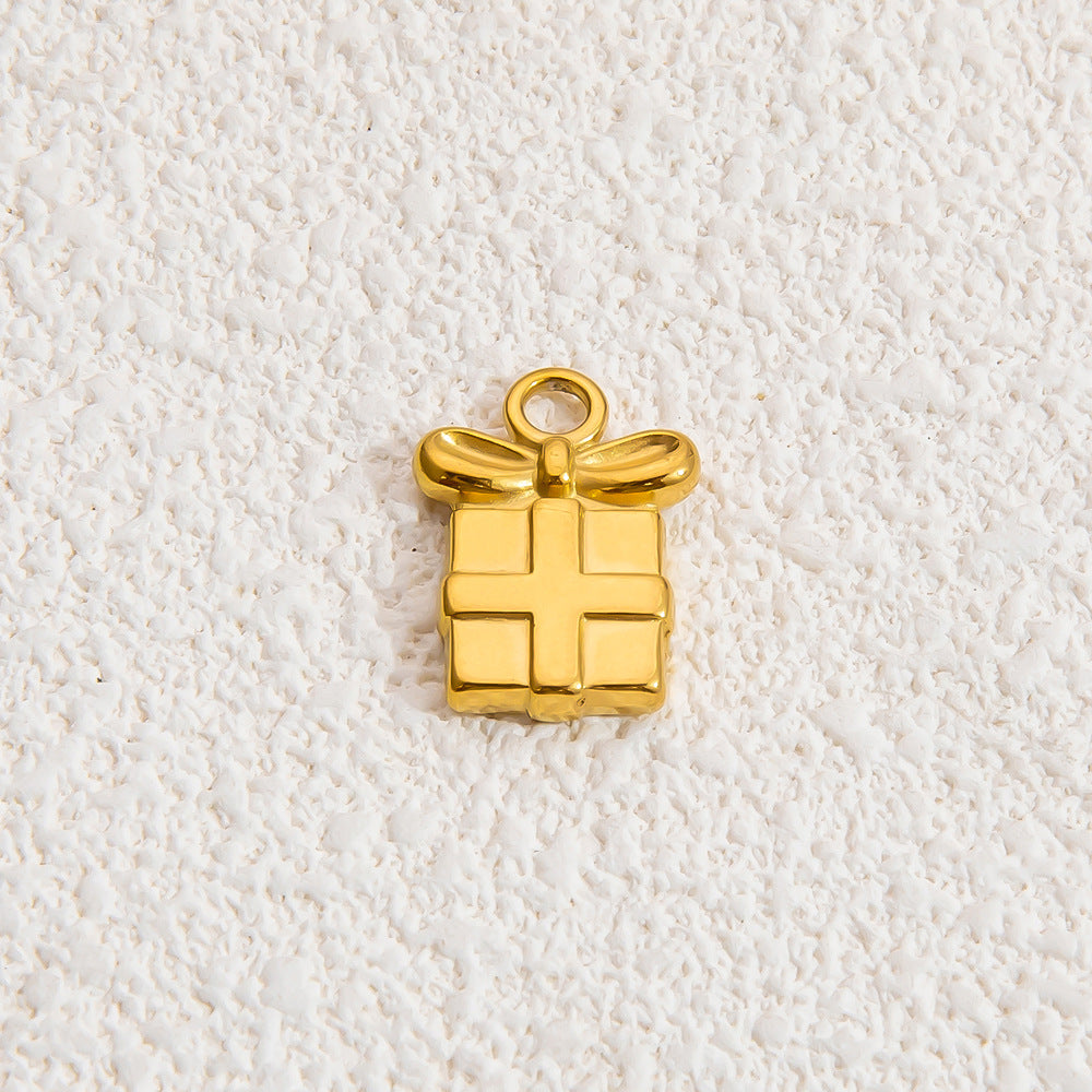 Heart Shaped Ocean Necklace Stainless Steel 18k Gold Pendant