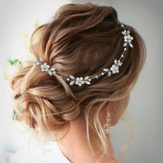 Pearl Soft Chain Headband Bridal Hair Ornament