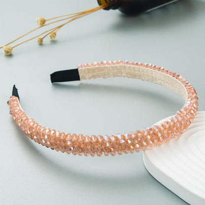 Woven Crystal Headband for Women Stylish Chic Hair Accessory