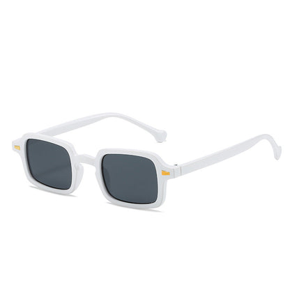 Square Retro Sunglasses Stylish AC Lens Sun Protection