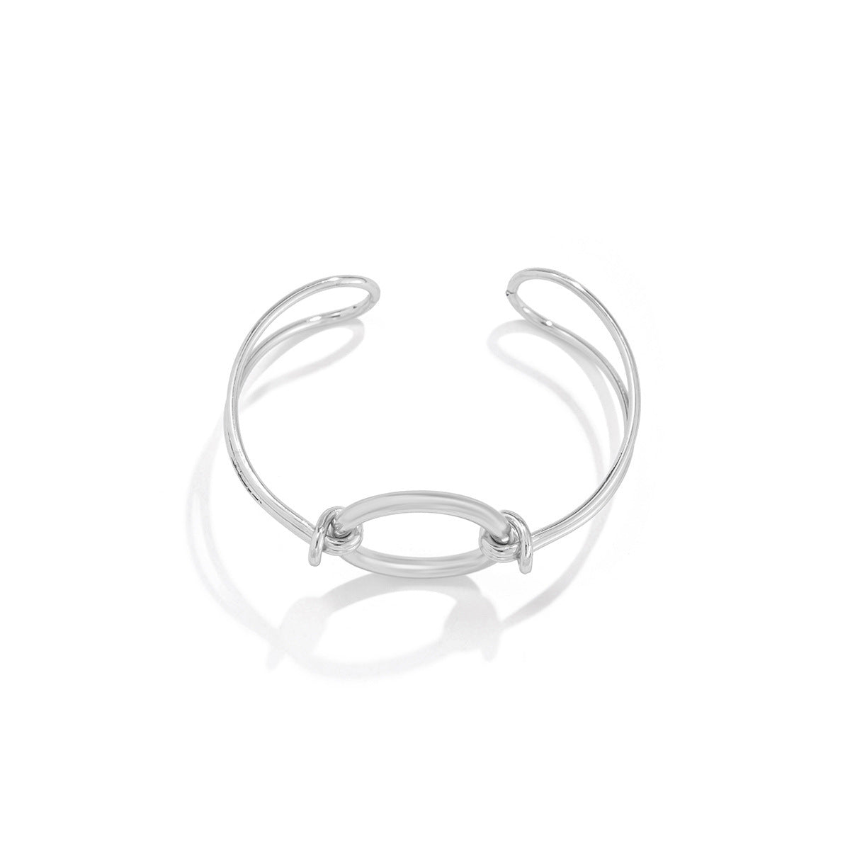Geometric Alloy Bracelet Set Minimalist Spring Band