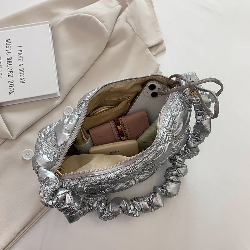 Chic Cloud-Shape Nylon Crossbody Bag with Large Capacity