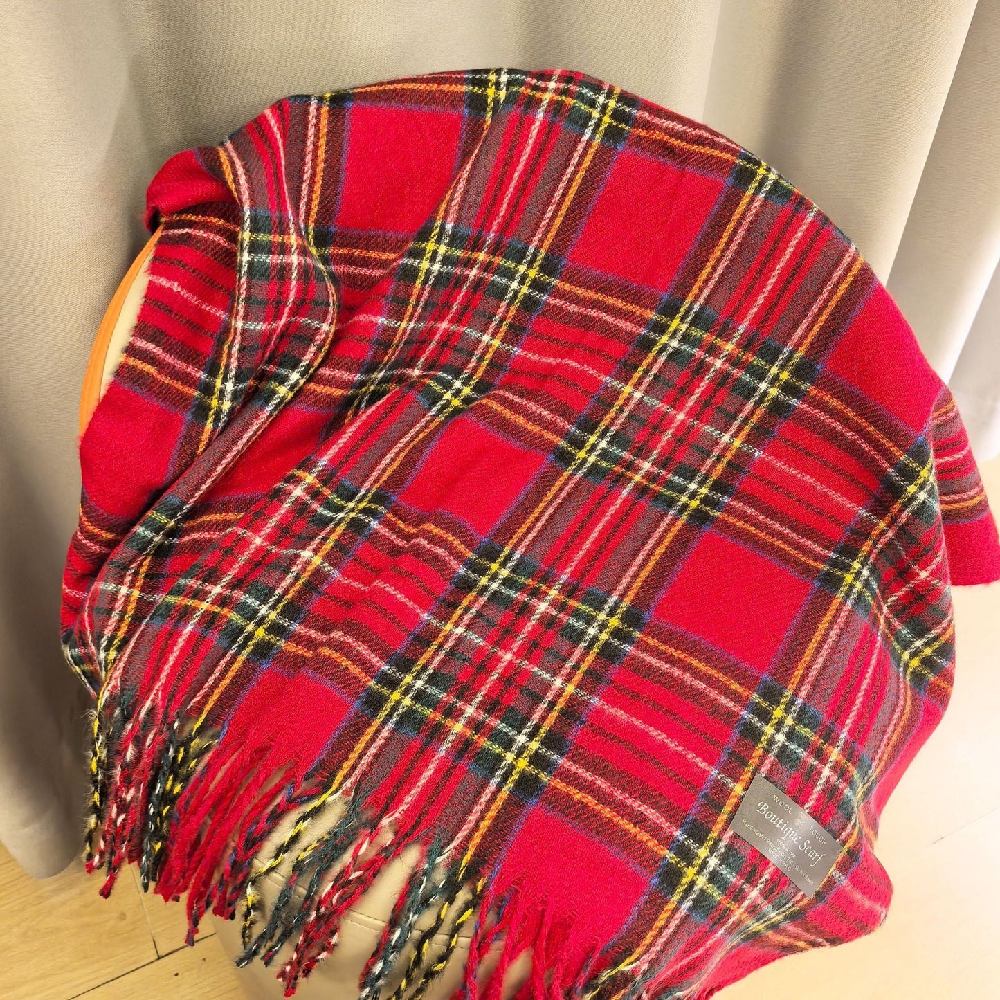 Winter Warm Shawl Christmas Theme Knit Scarf