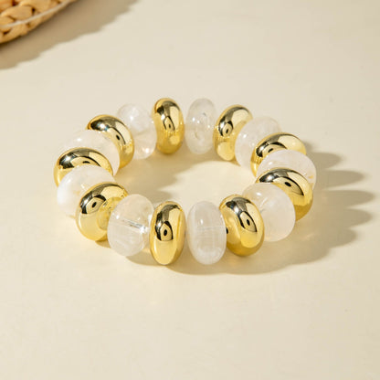Exaggerated Acrylic Bead Bracelet Set Colorful Retro Jewelry