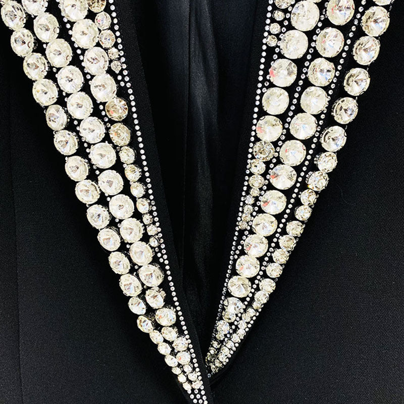 Tailored Jacket with Rhinestones