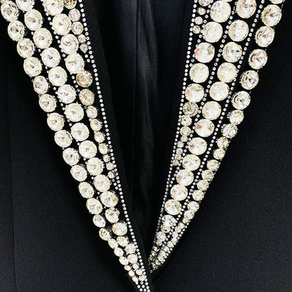 Tailored Jacket with Rhinestones