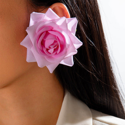 Floral Tassel Drop Earrings Elegant Gift For Women
