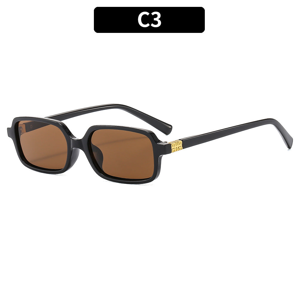 Retro Style Square Frame Sunglasses for Women - UV400 Protection