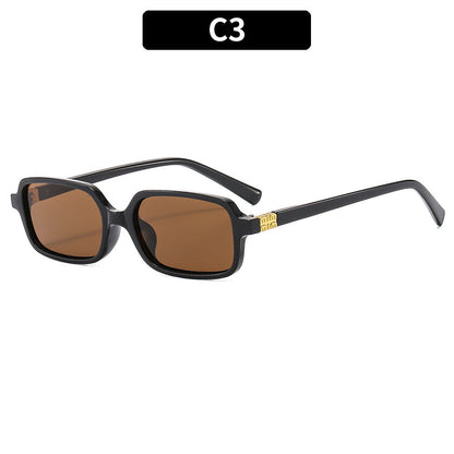 Retro Style Square Frame Sunglasses for Women - UV400 Protection