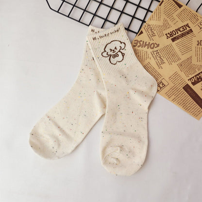 Rufia - Cute Cartoon Dog Crew Socks
