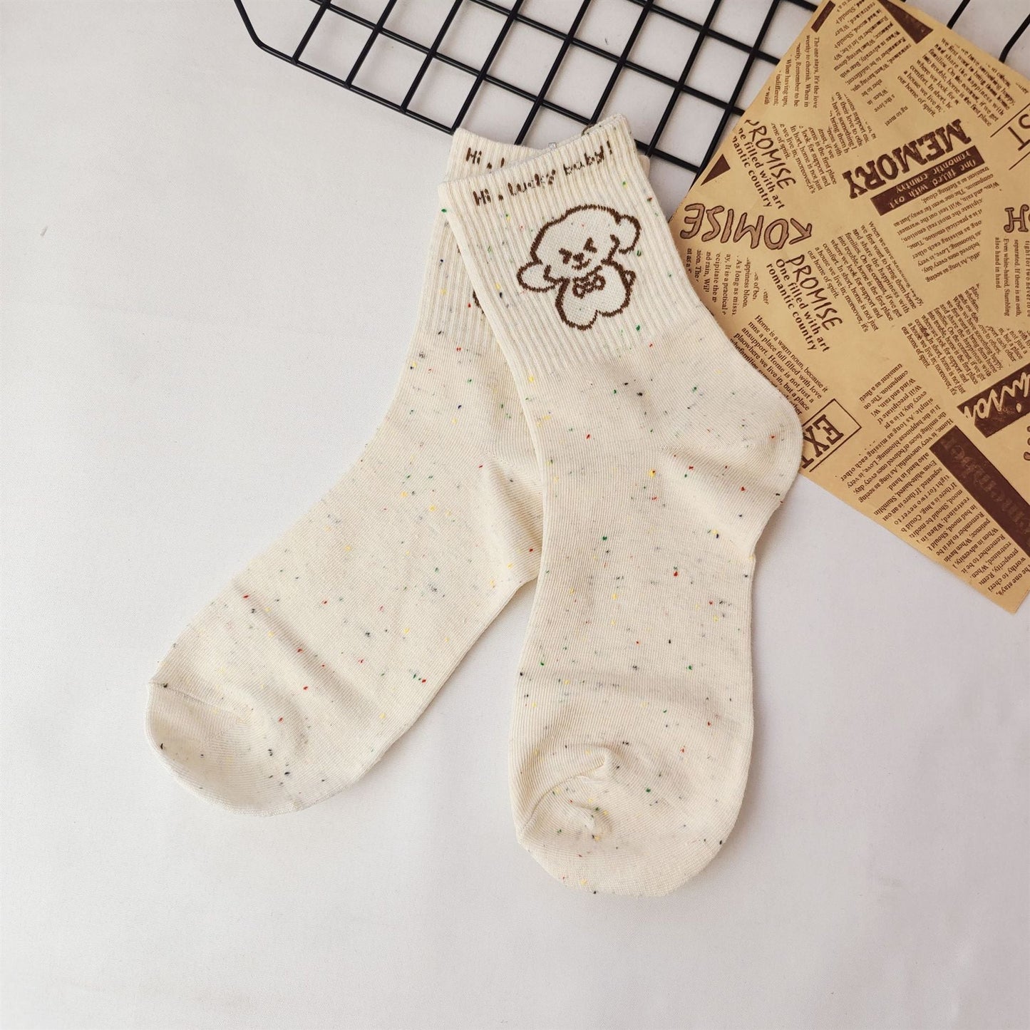 Rufia - Cute Cartoon Dog Crew Socks