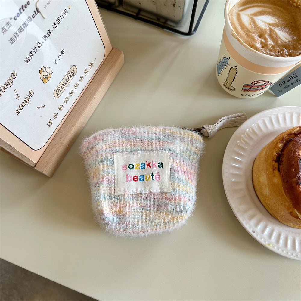 Cosbai - Mini Plush Makeup Bag
