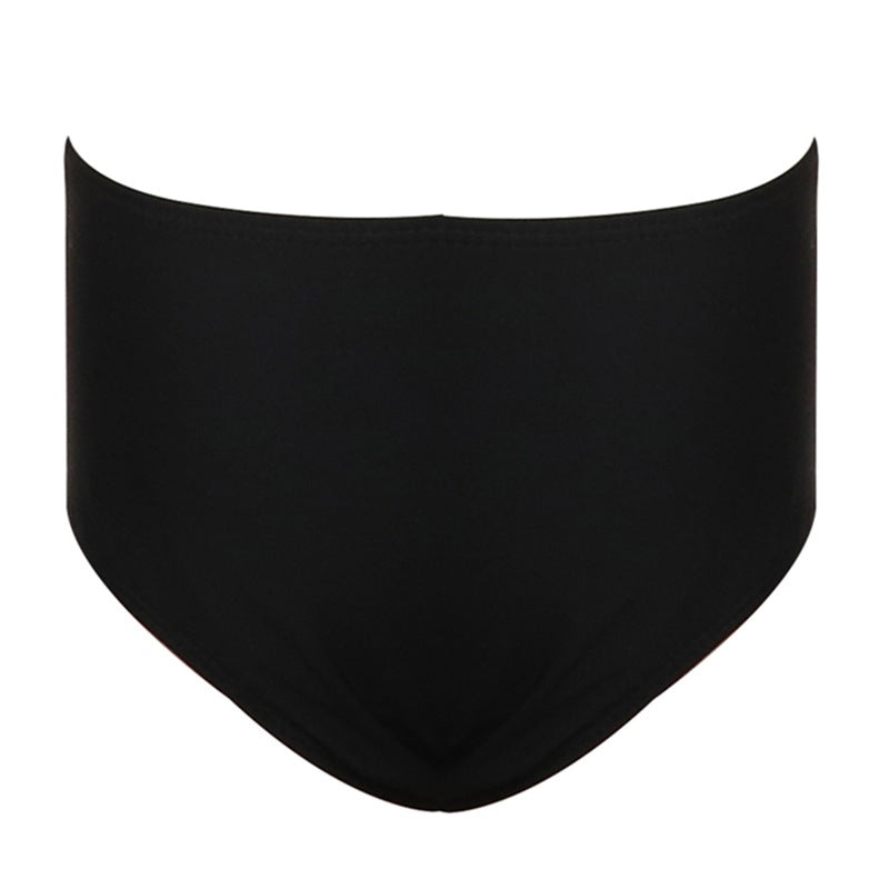 Girls' Solid Color Two-Piece Swimwear - Trendy Nylon Bikini