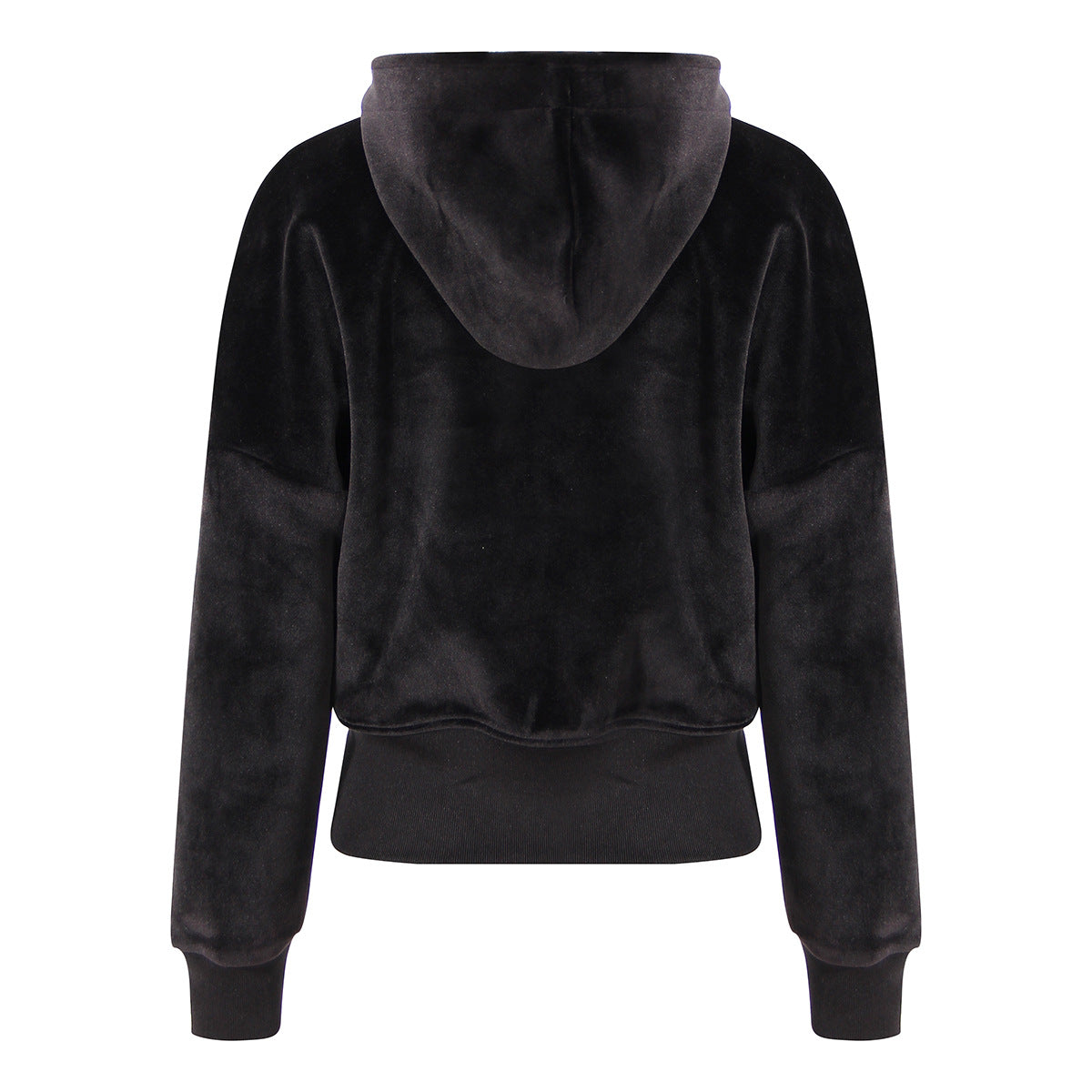 Hooded Velvet Sweatshirt For Women Casual Stylish Outerwear