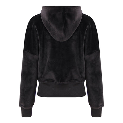 Hooded Velvet Sweatshirt For Women Casual Stylish Outerwear