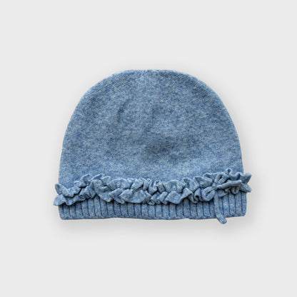 Cute Bowknot Wool Blend Beanie for Women