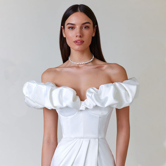 Elegant One-Shoulder Ruffle Maxi Dress for Women