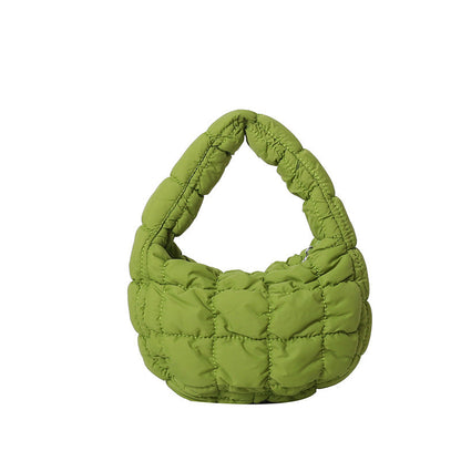 Solid Color Cloud Bag Cute Mini Handbag