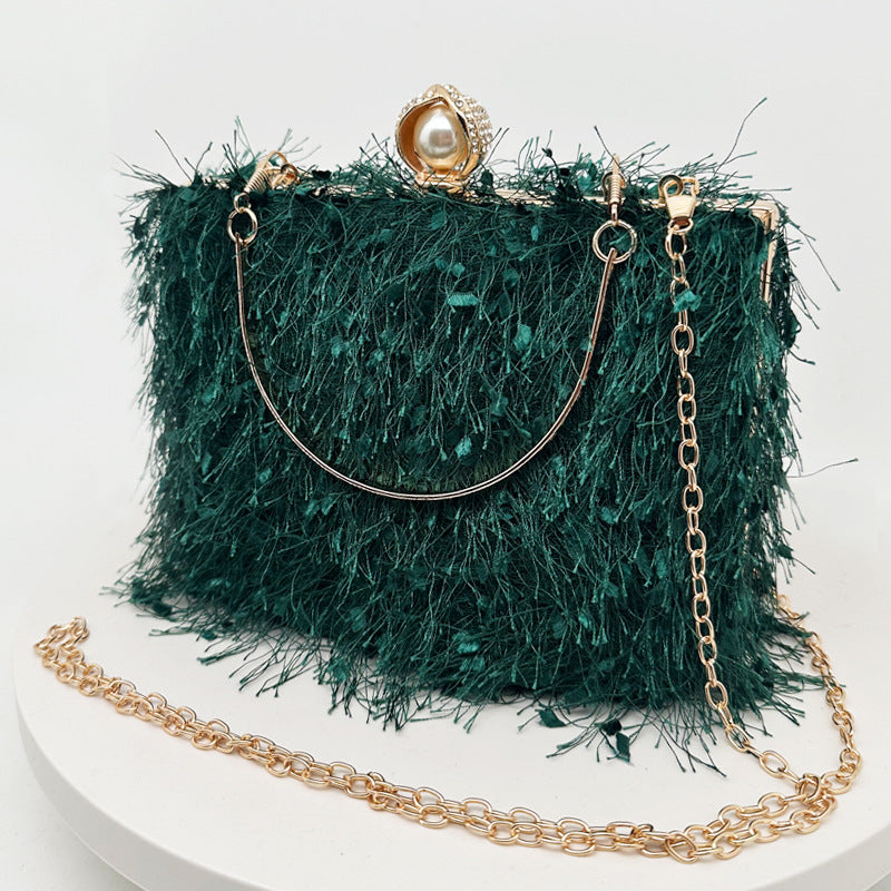 Trendy Boho Fringe Evening Handbag Stylish Party Purse