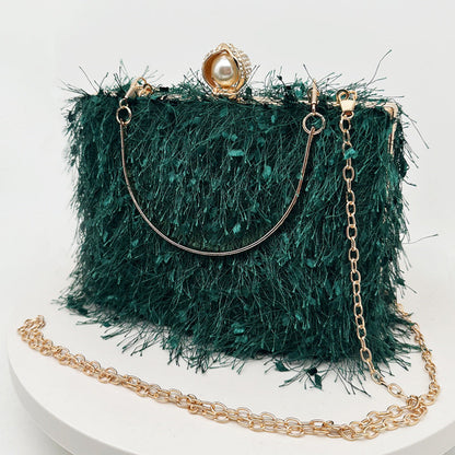 Trendy Boho Fringe Evening Handbag Stylish Party Purse