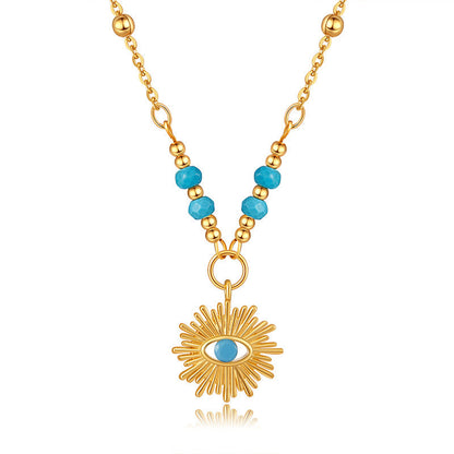 Vintage Eyes Turquoise Necklace