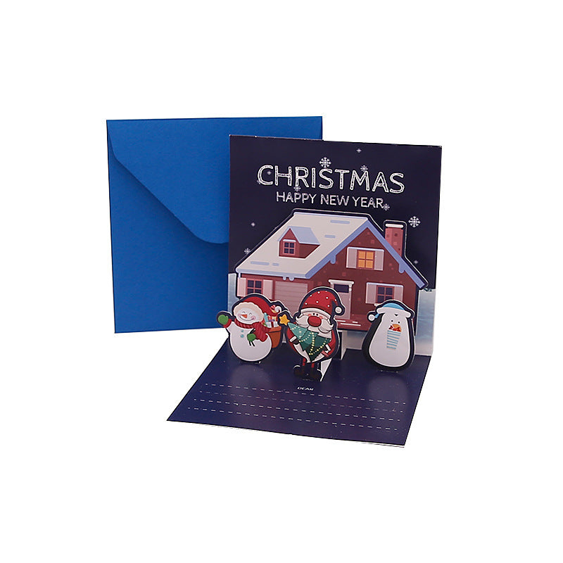 Creative Christmas 3D Pop Up Greeting Card