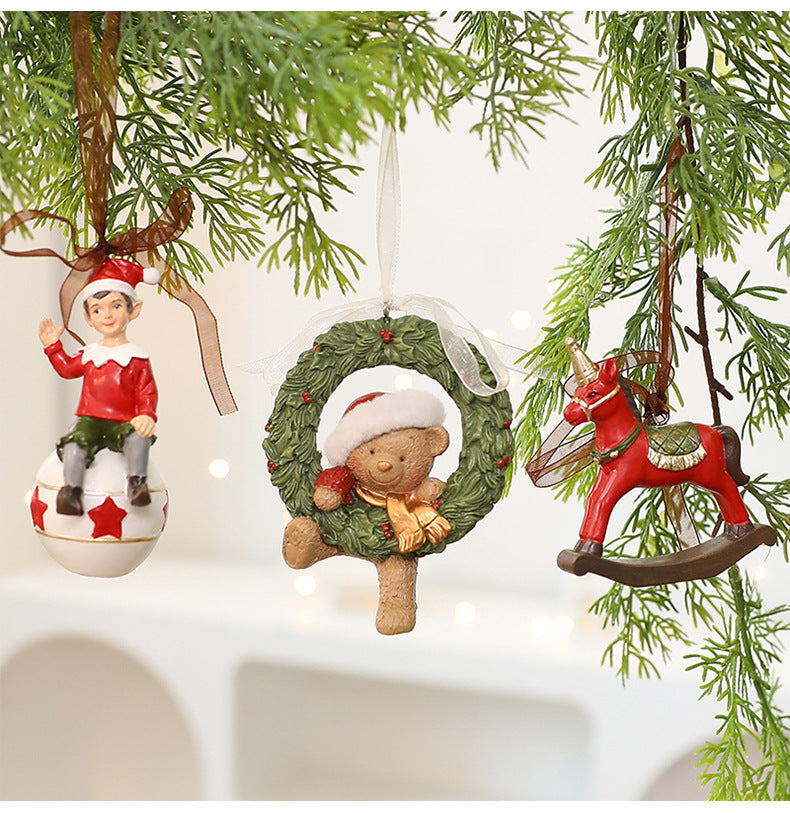 Colorful Christmas Tree Hanging Ornament