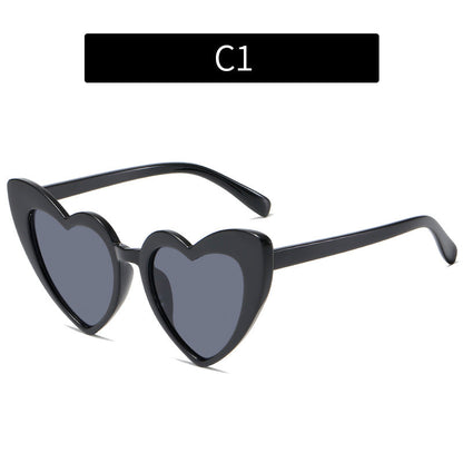 Colorful Heart-Shaped Sunglasses for Family Fun