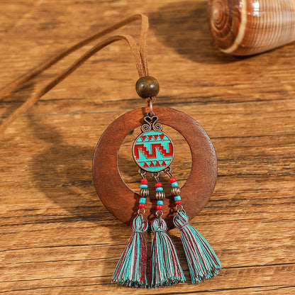 Bohemian Floral Shell Necklace Vintage Style Accessories