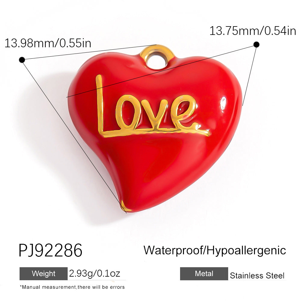 Stainless Steel DIY Jewelry Accessories Cute Charm Pendant